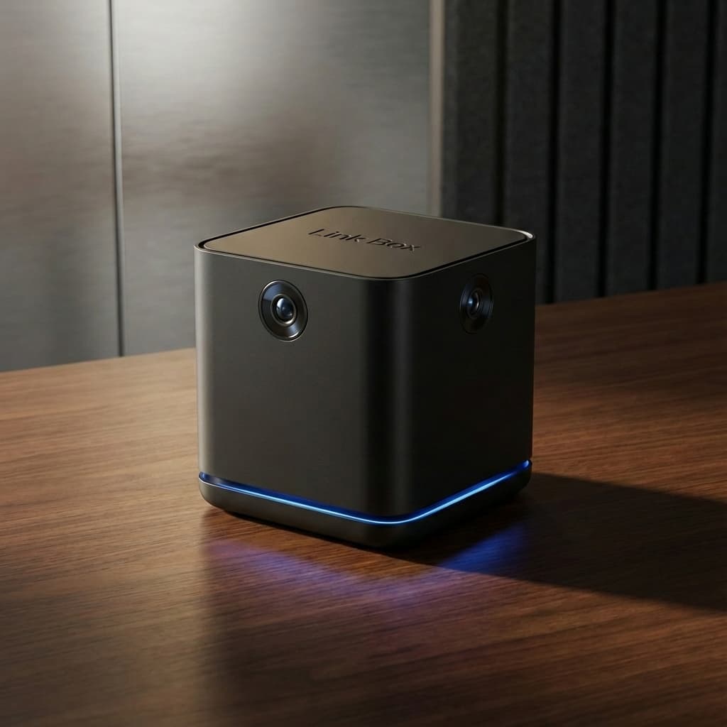 LinkBox AI Server with Dual Cameras